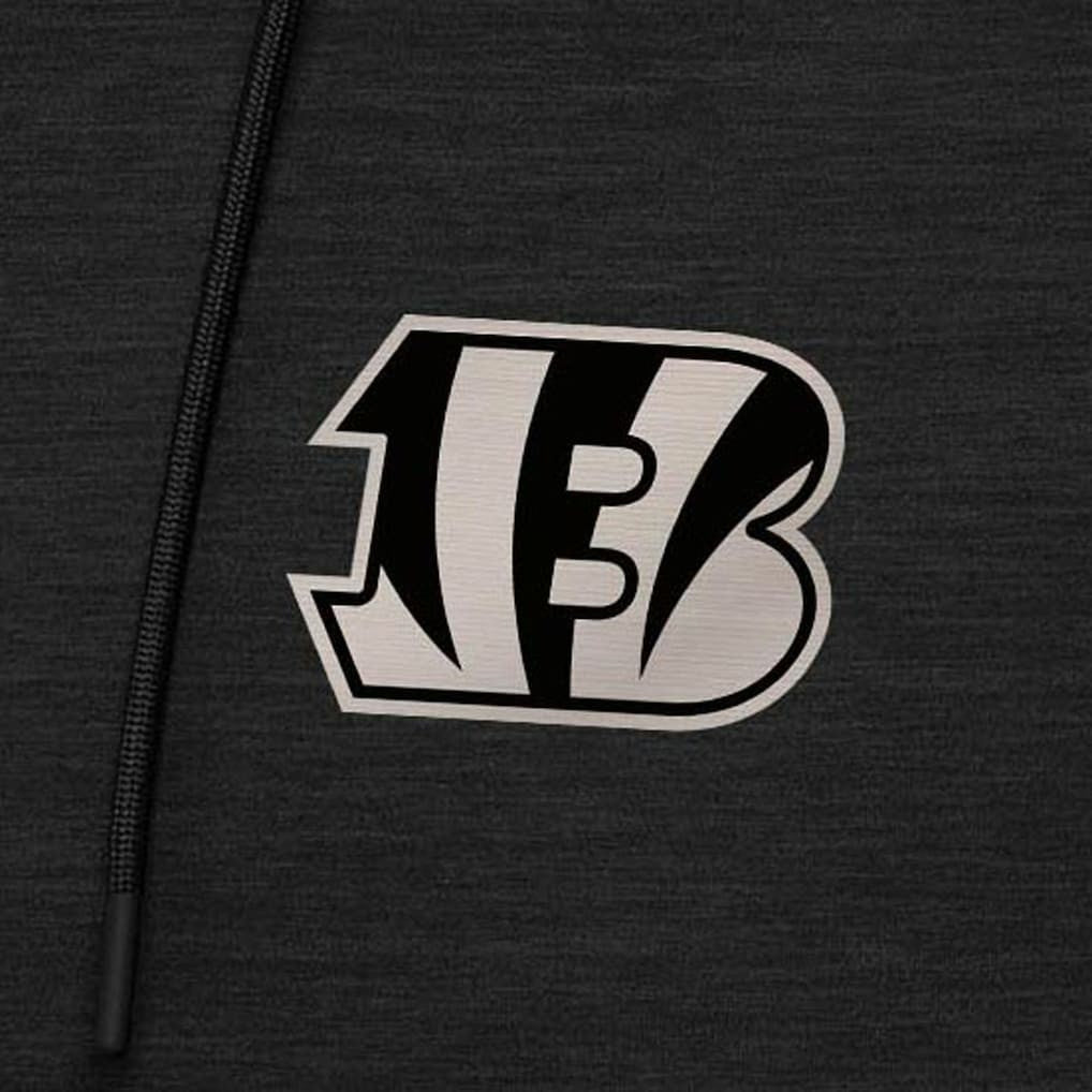 Cincinnati Bengals  Antigua Spikes Raglan Quarter-Zip Hoodie