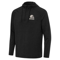Cleveland Browns  Antigua Spikes Raglan Quarter-Zip Hoodie