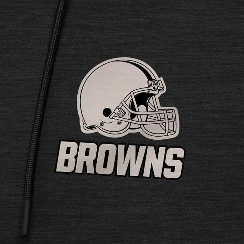 Cleveland Browns  Antigua Spikes Raglan Quarter-Zip Hoodie