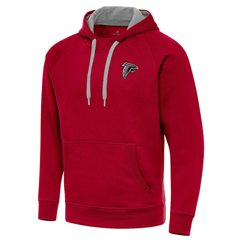 Atlanta Falcons  Antigua Brushed Carbon Victory Pullover Hoodie