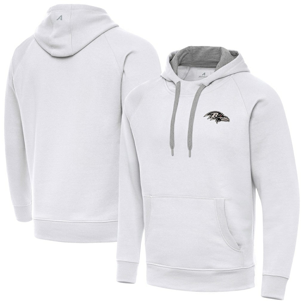 Baltimore Ravens  Antigua Brushed Carbon Victory Pullover Hoodie