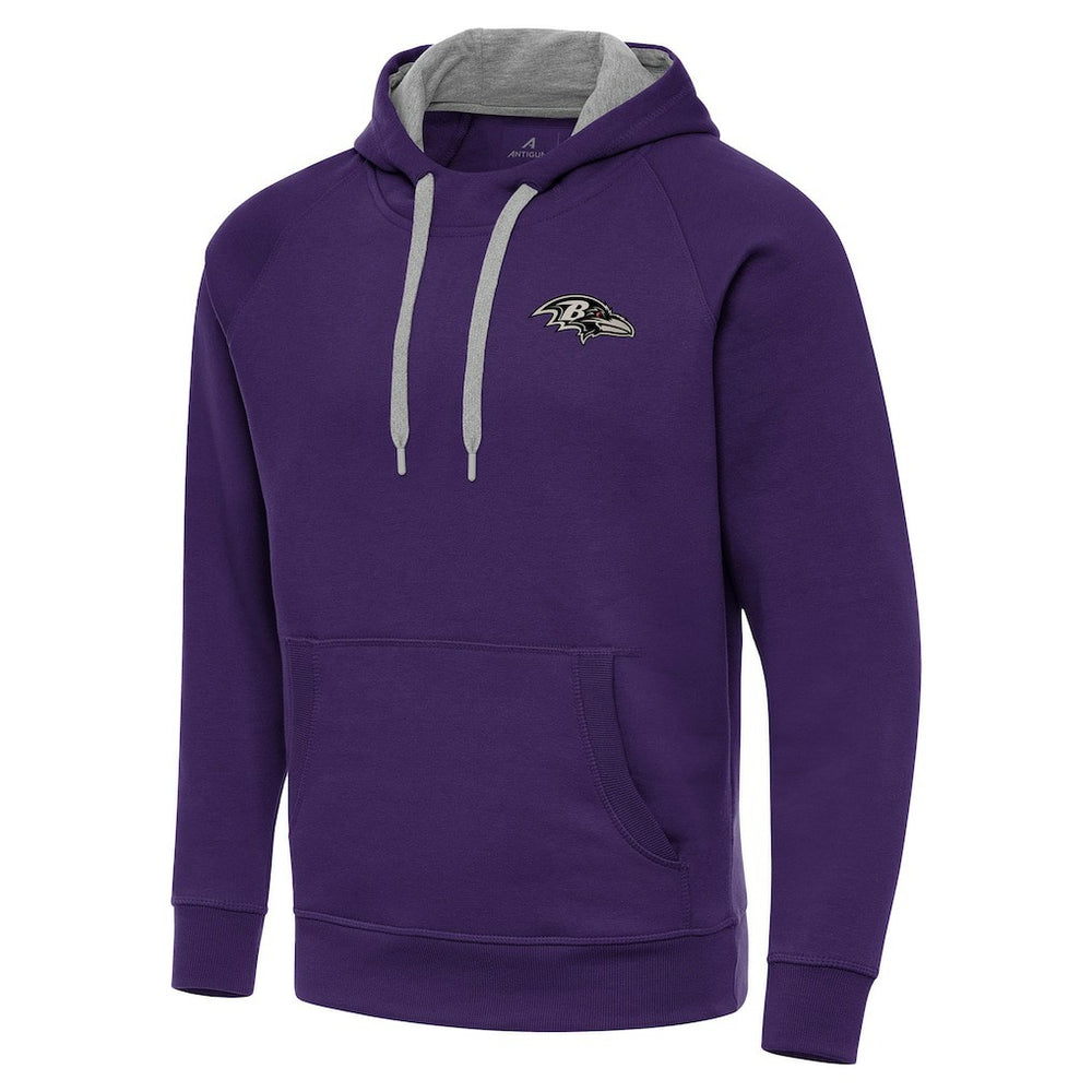 Baltimore Ravens  Antigua Brushed Carbon Victory Pullover Hoodie