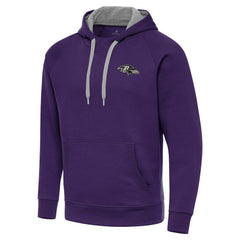 Baltimore Ravens  Antigua Brushed Carbon Victory Pullover Hoodie