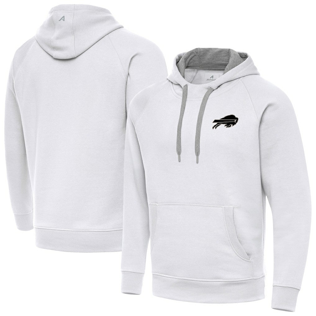 Buffalo Bills  Antigua Brushed Carbon Victory Pullover Hoodie