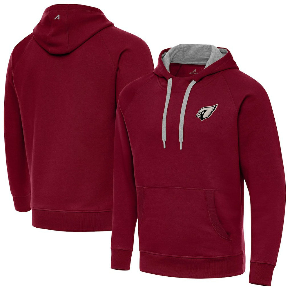 Arizona Cardinals  Antigua Brushed Carbon Victory Pullover Hoodie