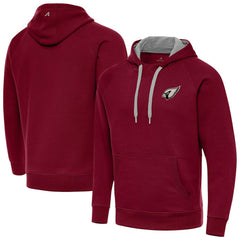 Arizona Cardinals  Antigua Brushed Carbon Victory Pullover Hoodie