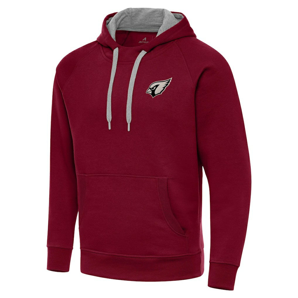 Arizona Cardinals  Antigua Brushed Carbon Victory Pullover Hoodie