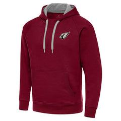 Arizona Cardinals  Antigua Brushed Carbon Victory Pullover Hoodie