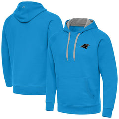 Carolina Panthers  Antigua Brushed Carbon Victory Pullover Hoodie