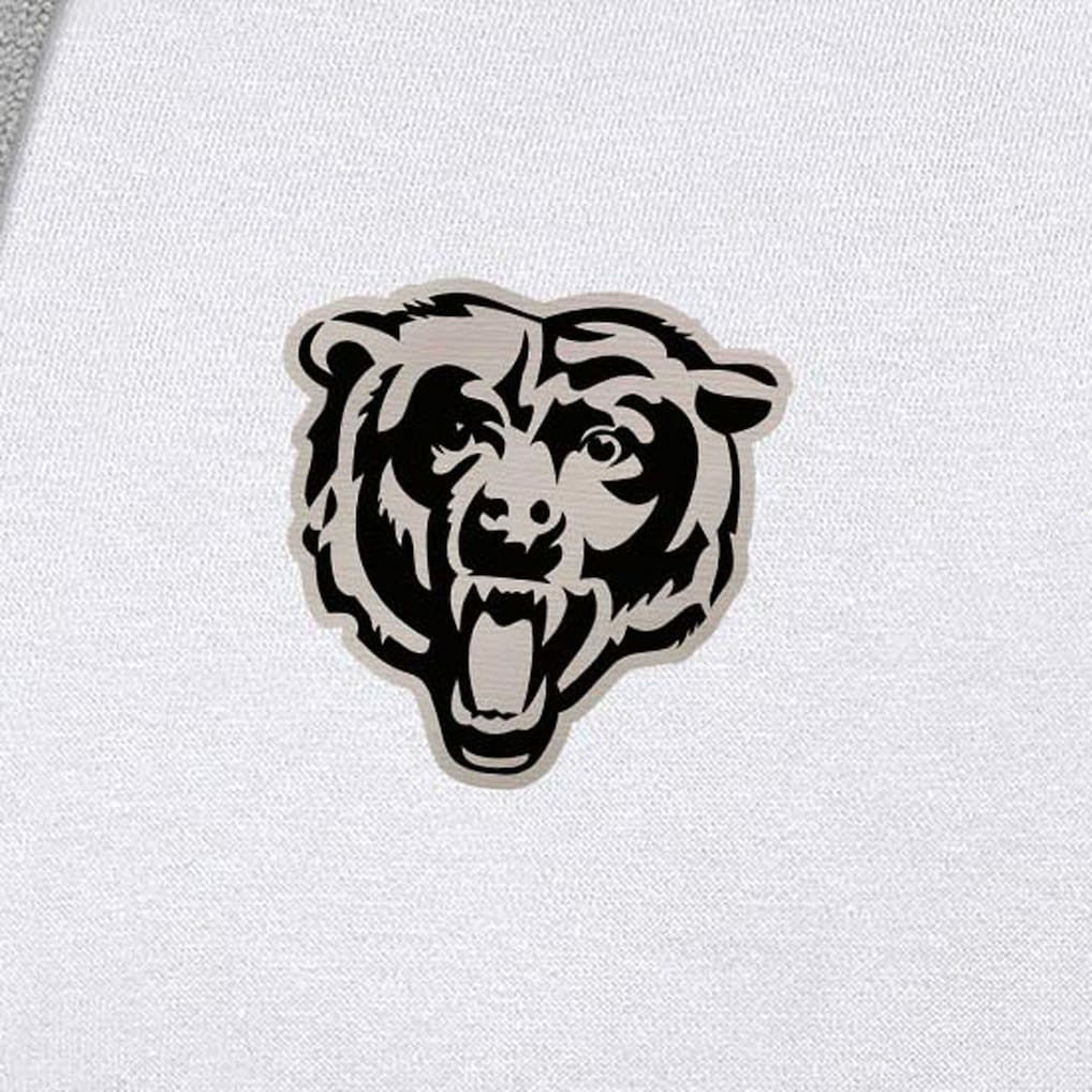 Chicago Bears  Antigua Brushed Carbon Victory Pullover Hoodie