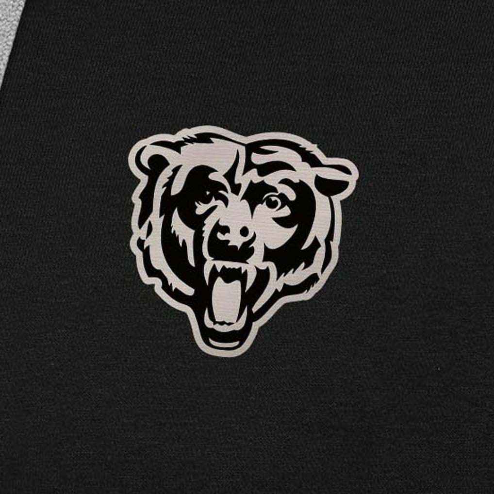 Chicago Bears  Antigua Brushed Carbon Victory Pullover Hoodie