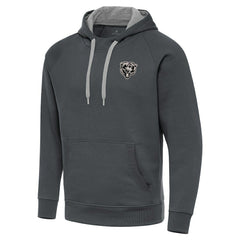 Chicago Bears  Antigua Brushed Carbon Victory Pullover Hoodie