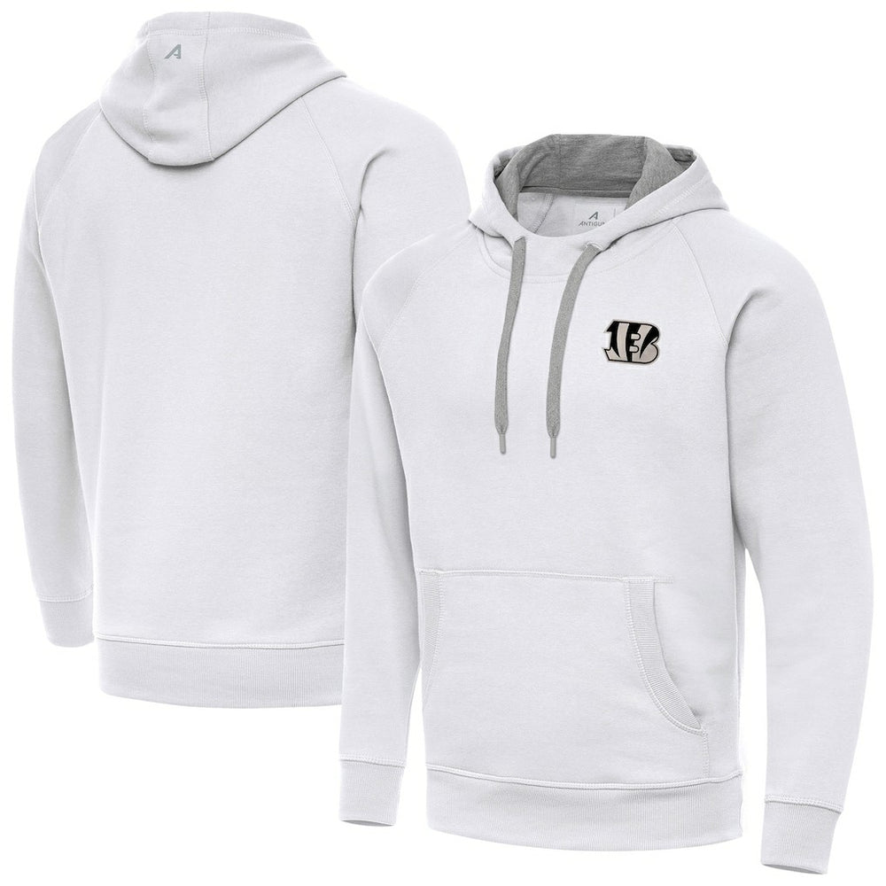 Cincinnati Bengals  Antigua Brushed Carbon Victory Pullover Hoodie