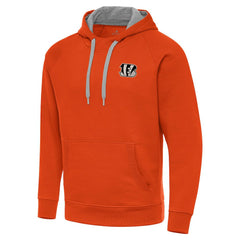 Cincinnati Bengals  Antigua Brushed Carbon Victory Pullover Hoodie