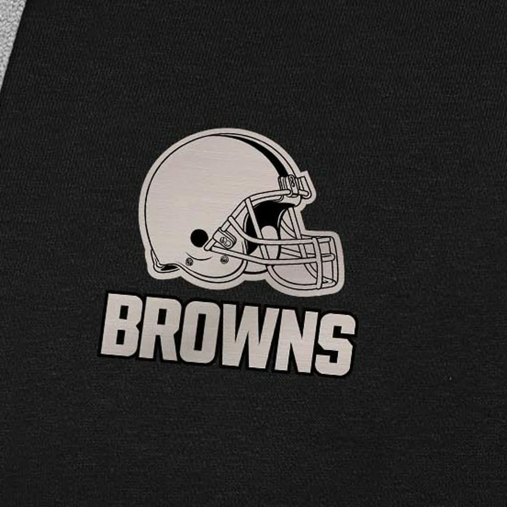 Cleveland Browns  Antigua Brushed Carbon Victory Pullover Hoodie