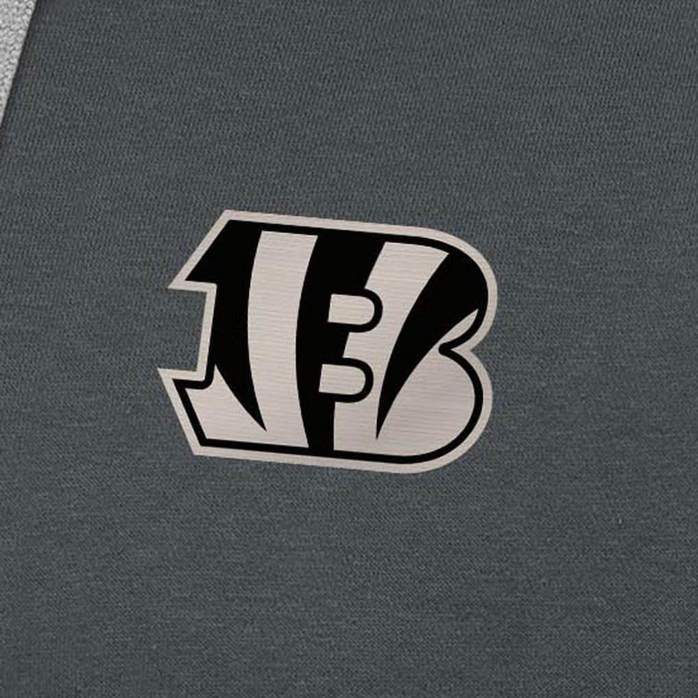 Cincinnati Bengals  Antigua Brushed Carbon Victory Pullover Hoodie