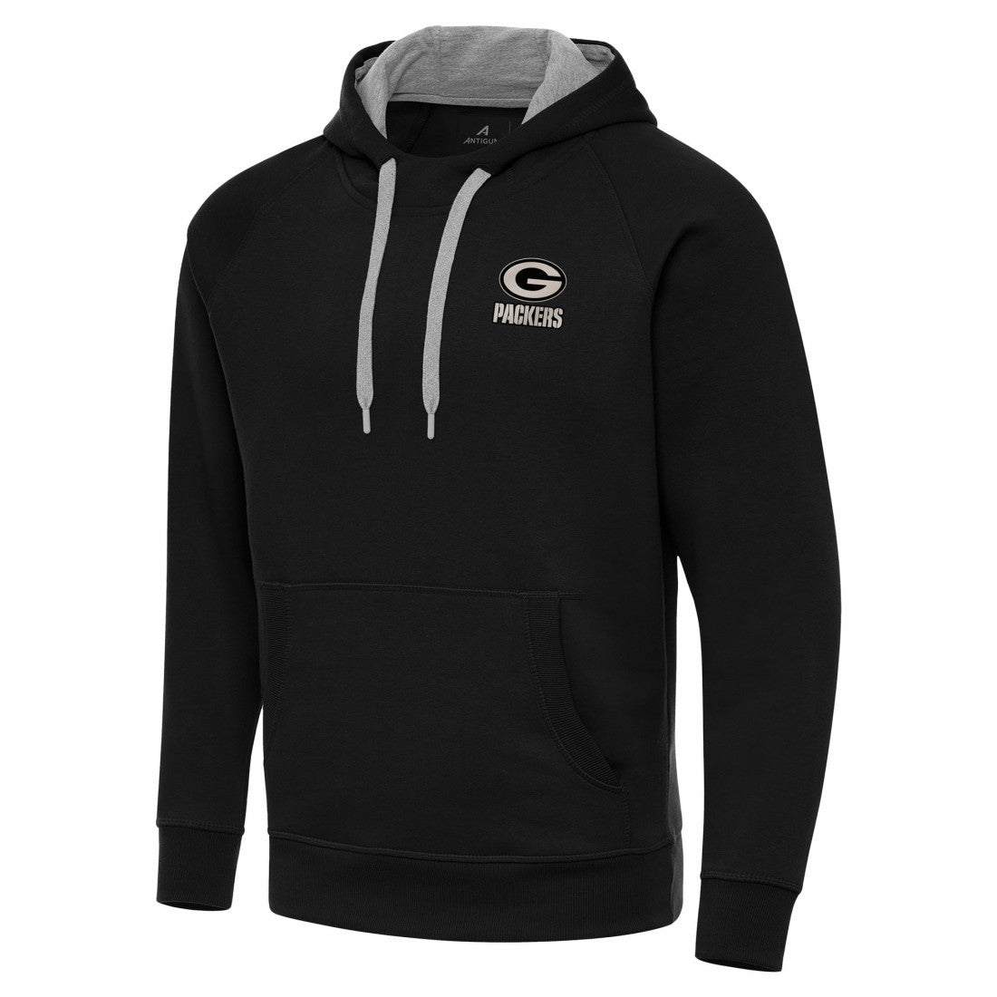 Green Bay Packers  Antigua Brushed Carbon Victory Pullover Hoodie