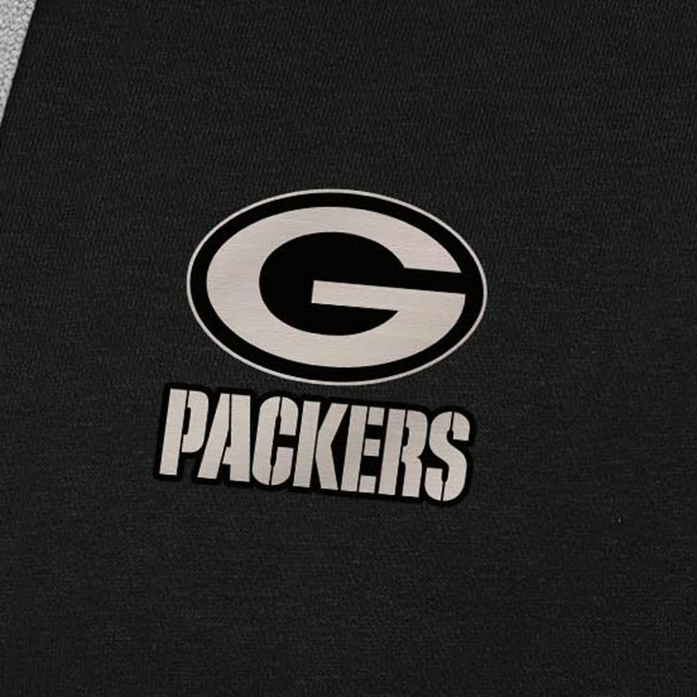 Green Bay Packers  Antigua Brushed Carbon Victory Pullover Hoodie