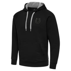 Indianapolis Colts  Antigua Brushed Carbon Victory Pullover Hoodie