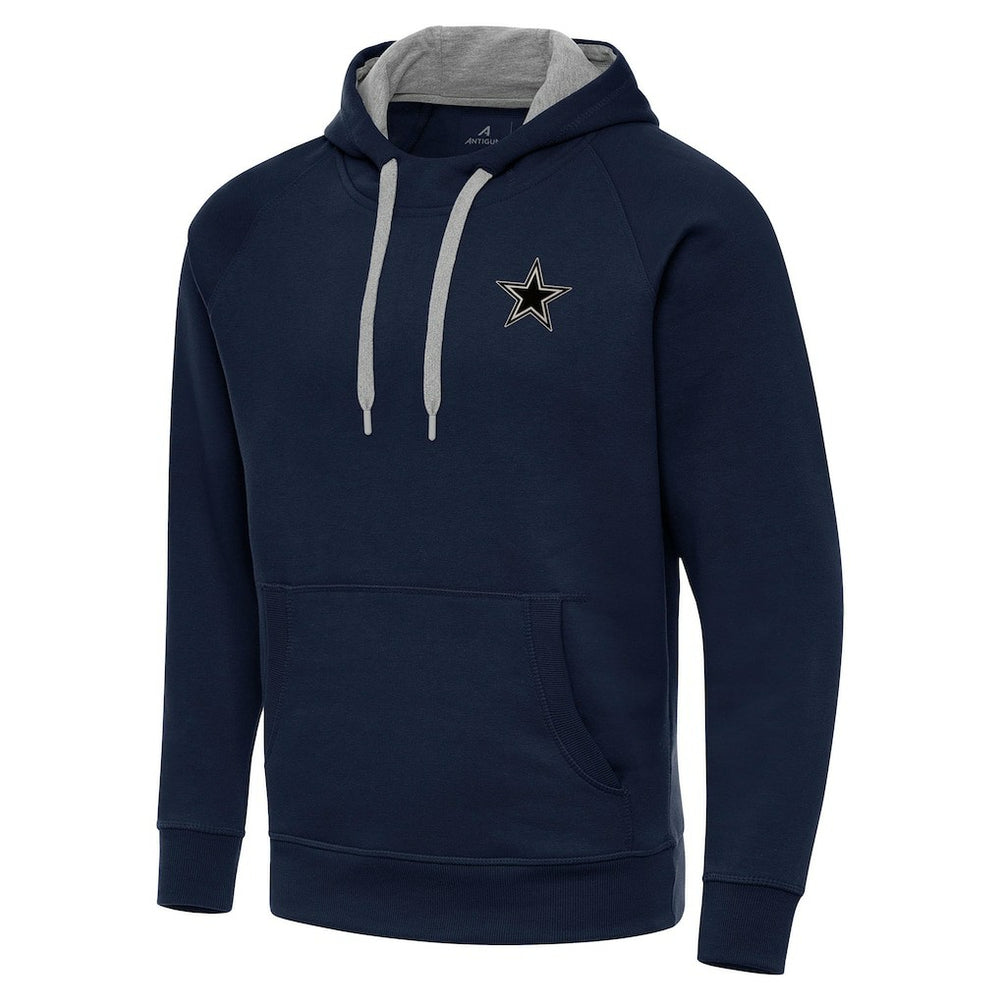 Dallas Cowboys  Antigua Brushed Carbon Victory Pullover Hoodie