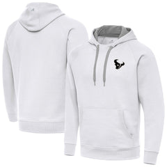 Houston Texans  Antigua Brushed Carbon Victory Pullover Hoodie