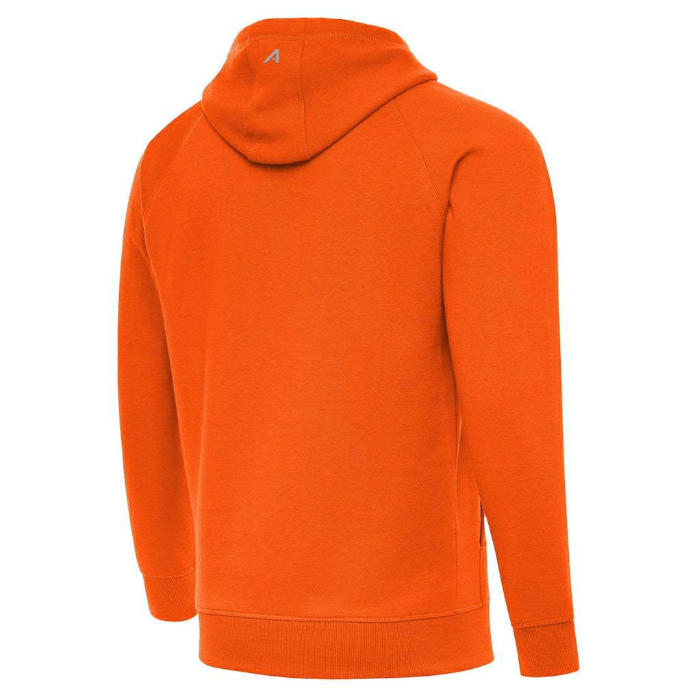Denver Broncos  Antigua Brushed Carbon Victory Pullover Hoodie