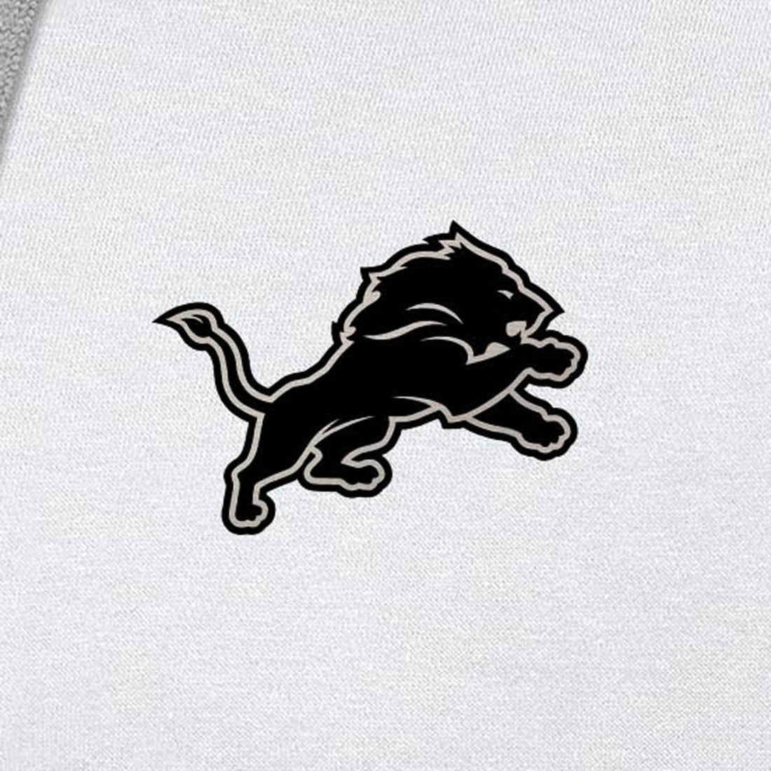 Detroit Lions  Antigua Brushed Carbon Victory Pullover Hoodie