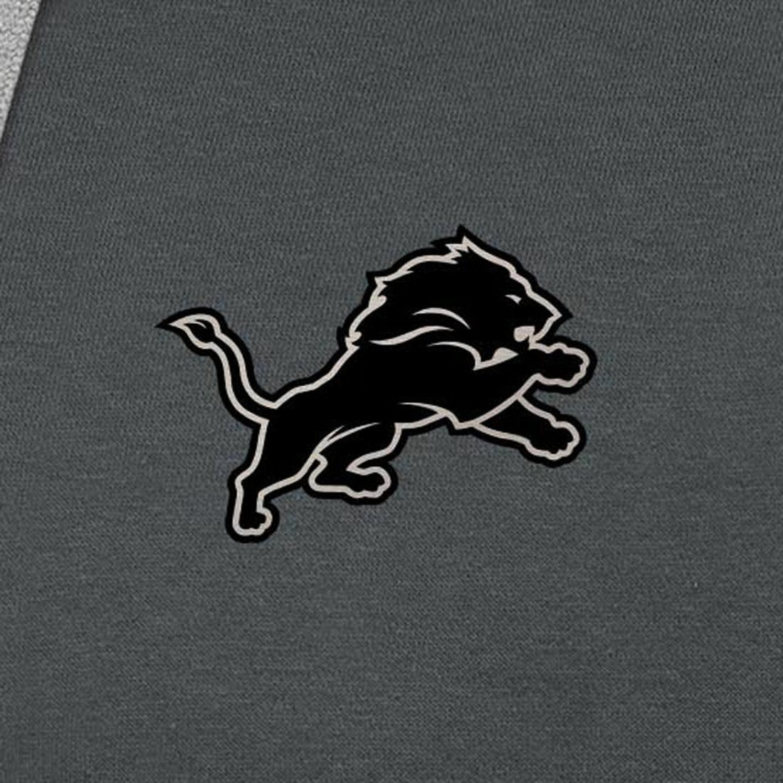Detroit Lions  Antigua Brushed Carbon Victory Pullover Hoodie