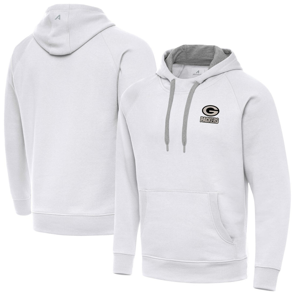 Green Bay Packers  Antigua Brushed Carbon Victory Pullover Hoodie