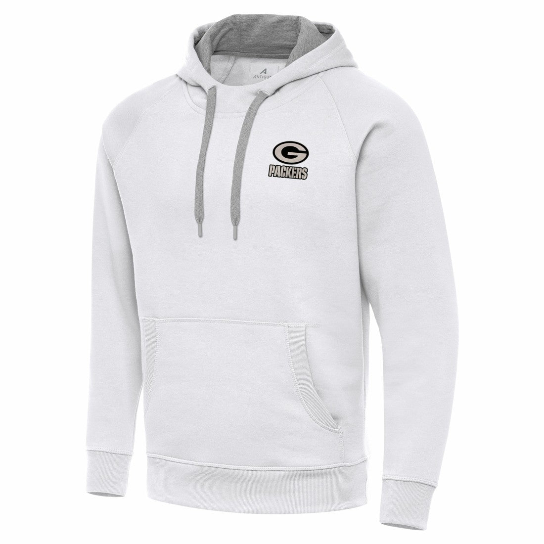Green Bay Packers  Antigua Brushed Carbon Victory Pullover Hoodie