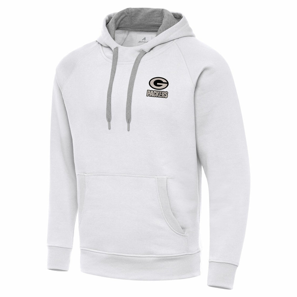 Green Bay Packers  Antigua Brushed Carbon Victory Pullover Hoodie