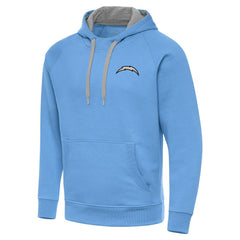 Los Angeles Chargers  Antigua Brushed Carbon Victory Pullover Hoodie