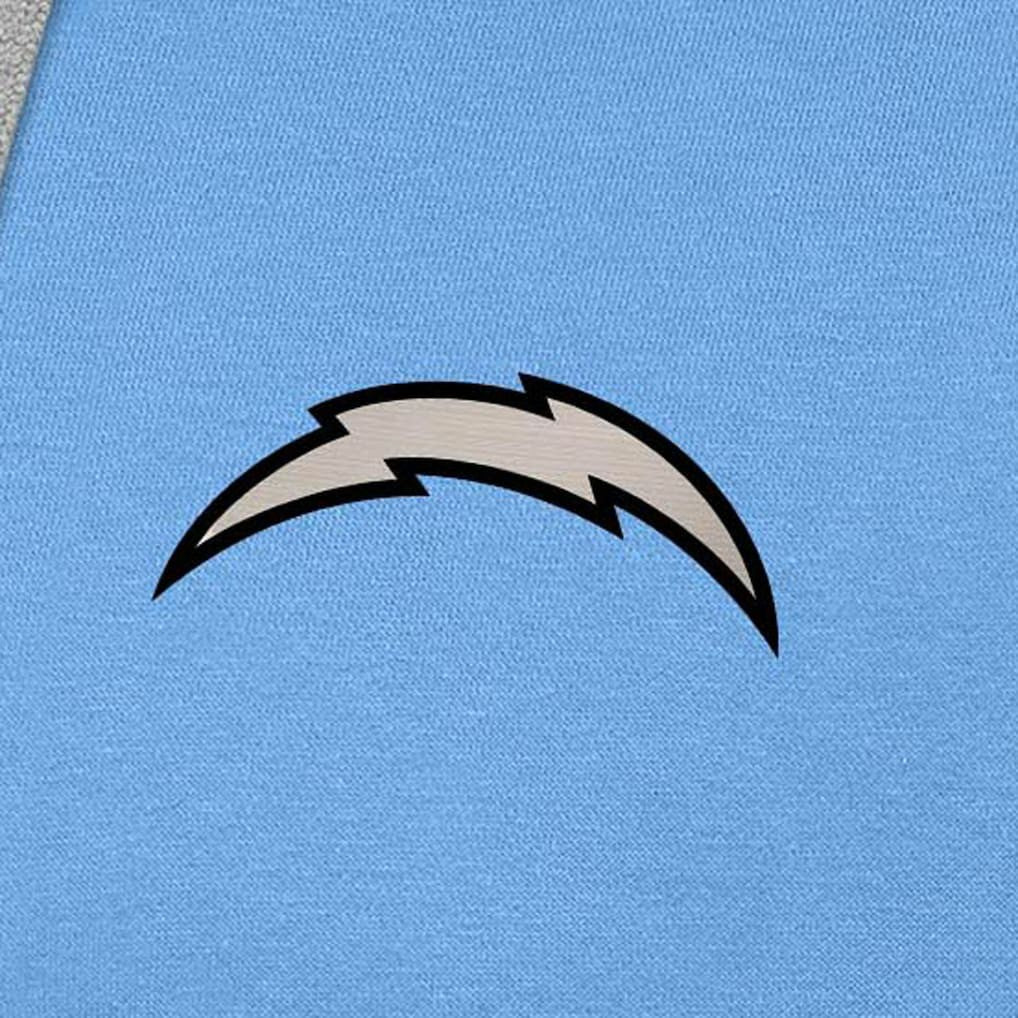 Los Angeles Chargers  Antigua Brushed Carbon Victory Pullover Hoodie