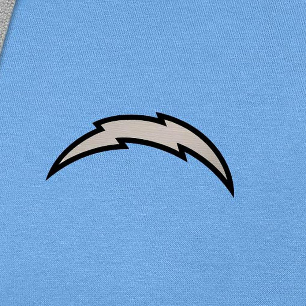 Los Angeles Chargers  Antigua Brushed Carbon Victory Pullover Hoodie