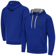 Indianapolis Colts  Antigua Brushed Carbon Victory Pullover Hoodie