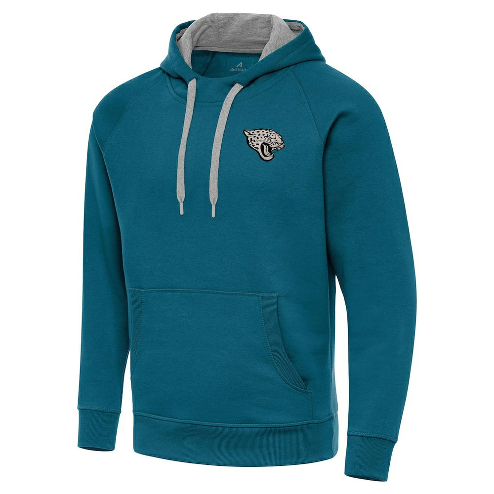 Jacksonville Jaguars  Antigua Brushed Carbon Victory Pullover Hoodie