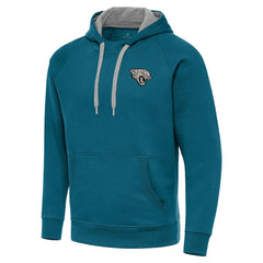 Jacksonville Jaguars  Antigua Brushed Carbon Victory Pullover Hoodie
