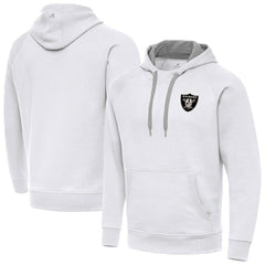 Las Vegas Raiders  Antigua Brushed Carbon Victory Pullover Hoodie