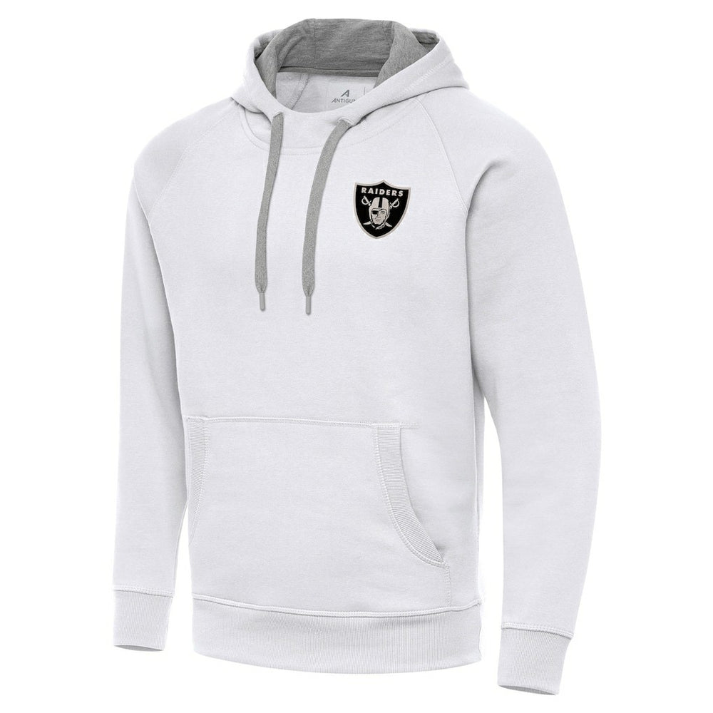 Las Vegas Raiders  Antigua Brushed Carbon Victory Pullover Hoodie