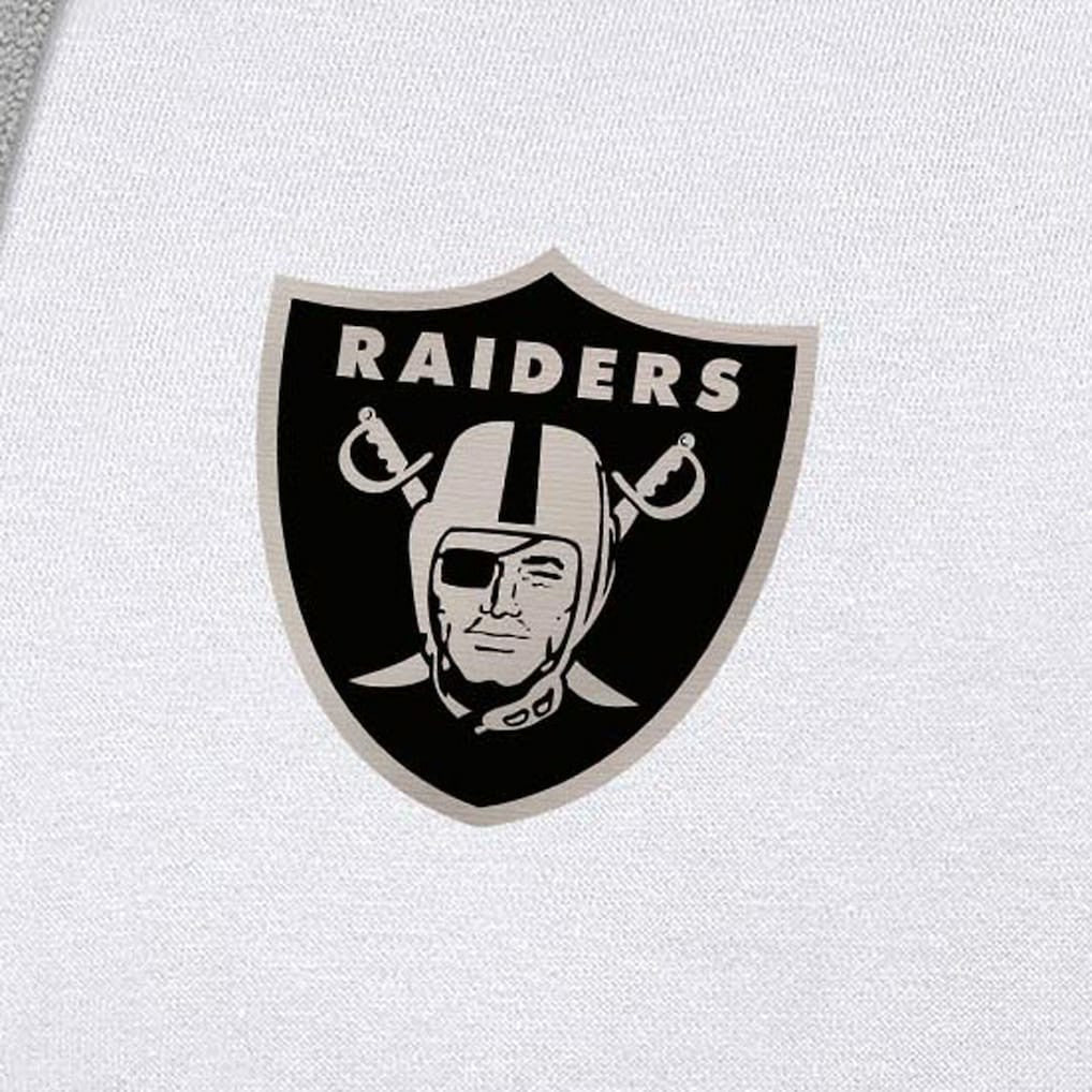 Las Vegas Raiders  Antigua Brushed Carbon Victory Pullover Hoodie
