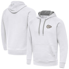 Kansas City Chiefs  Antigua Brushed Carbon Victory Pullover Hoodie