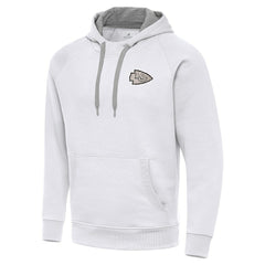 Kansas City Chiefs  Antigua Brushed Carbon Victory Pullover Hoodie