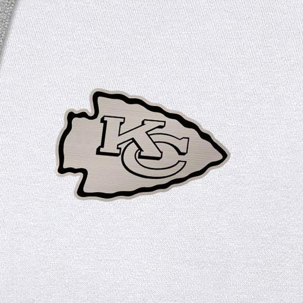 Kansas City Chiefs  Antigua Brushed Carbon Victory Pullover Hoodie