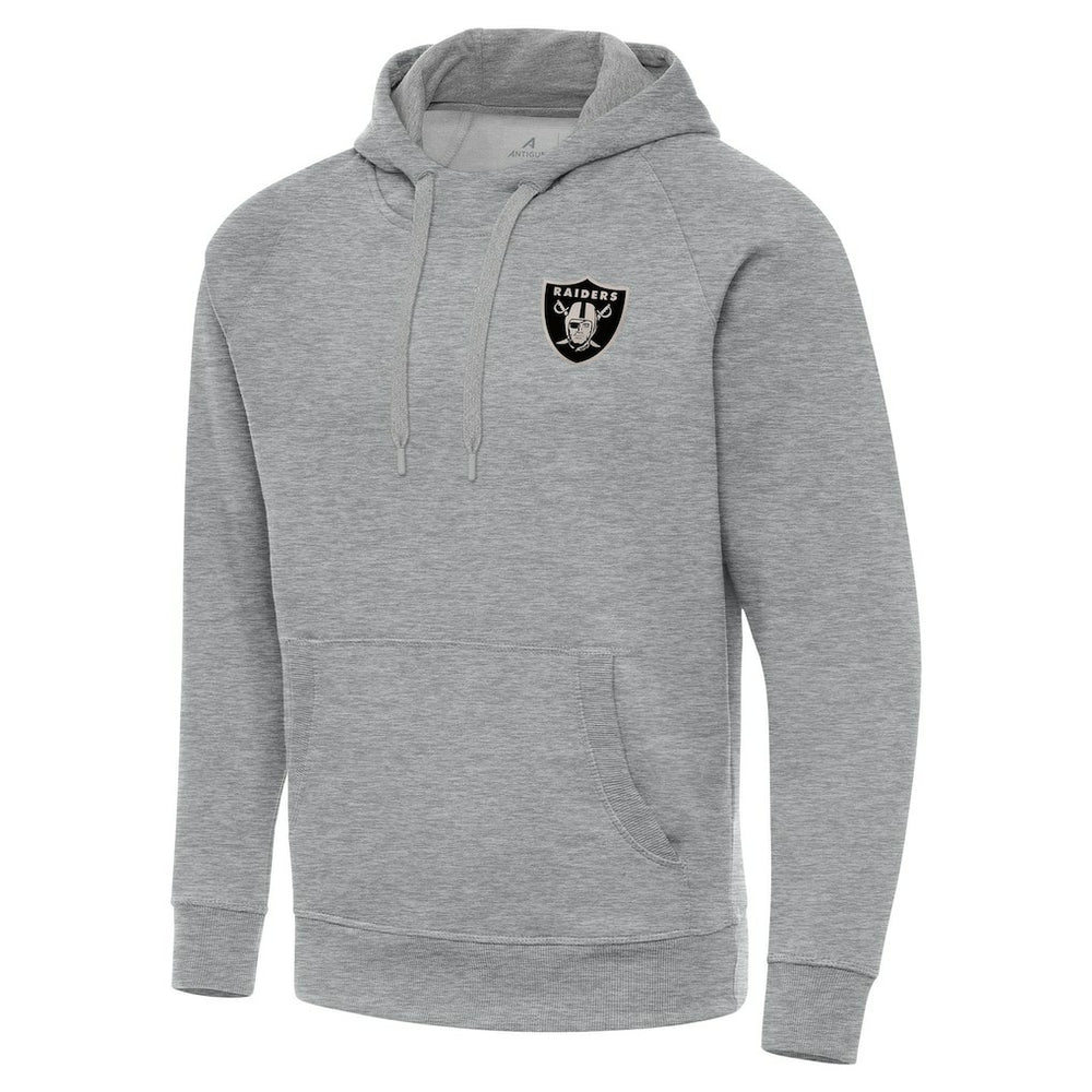 Las Vegas Raiders  Antigua Brushed Carbon Victory Pullover Hoodie