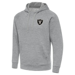 Las Vegas Raiders  Antigua Brushed Carbon Victory Pullover Hoodie
