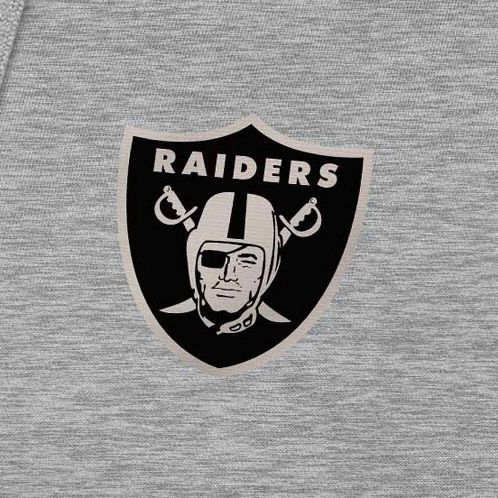 Las Vegas Raiders  Antigua Brushed Carbon Victory Pullover Hoodie