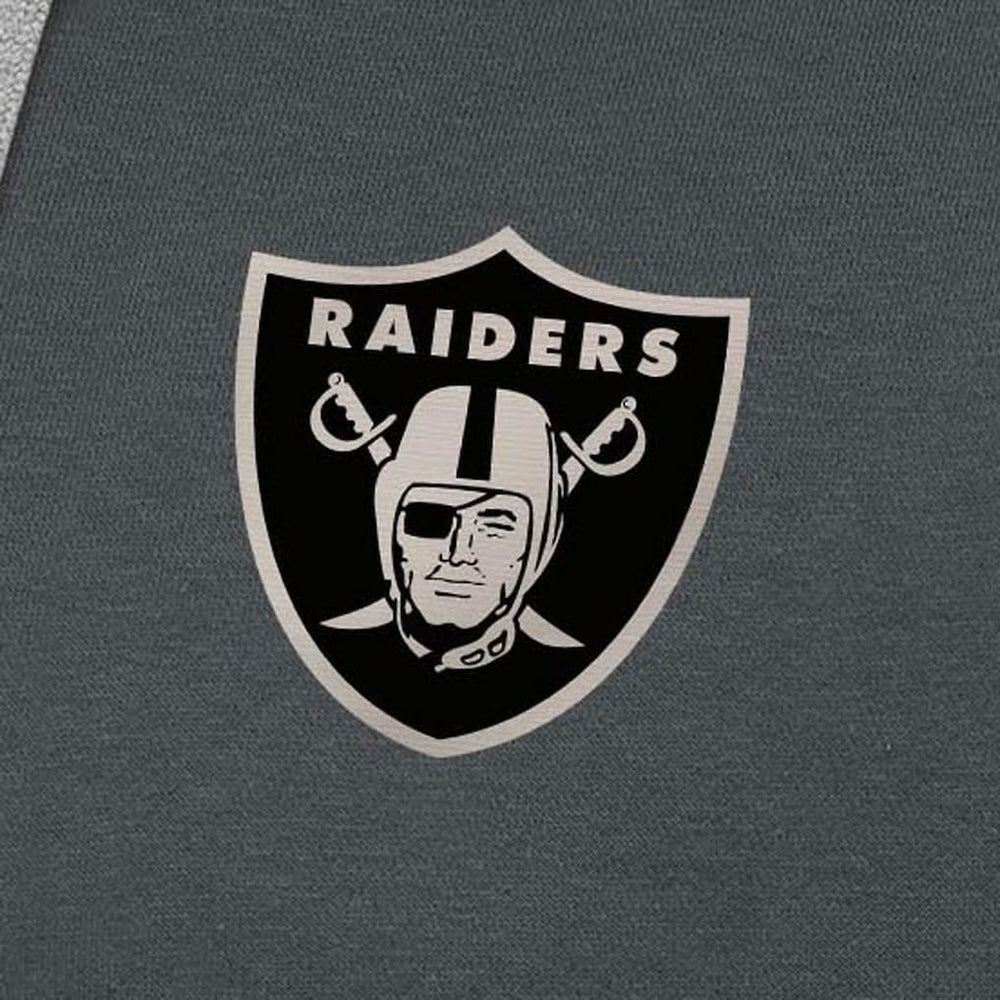 Las Vegas Raiders  Antigua Brushed Carbon Victory Pullover Hoodie