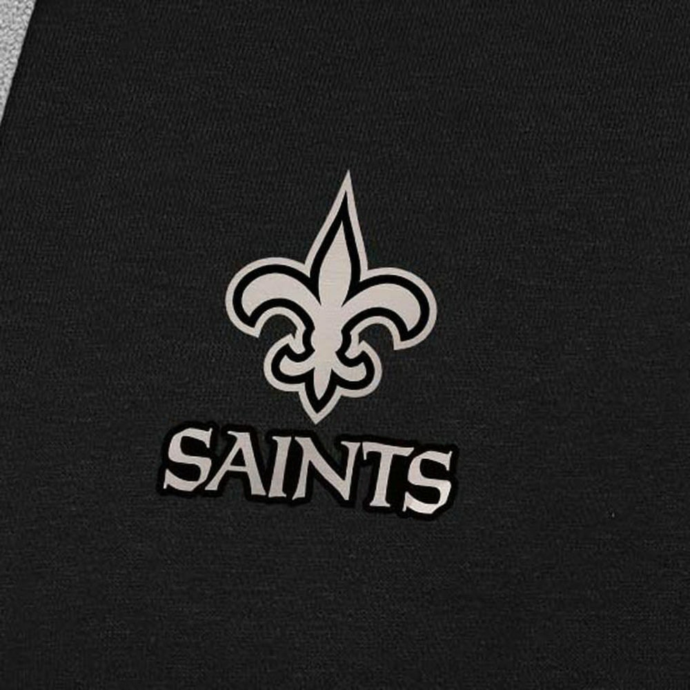New Orleans Saints  Antigua Brushed Carbon Victory Pullover Hoodie