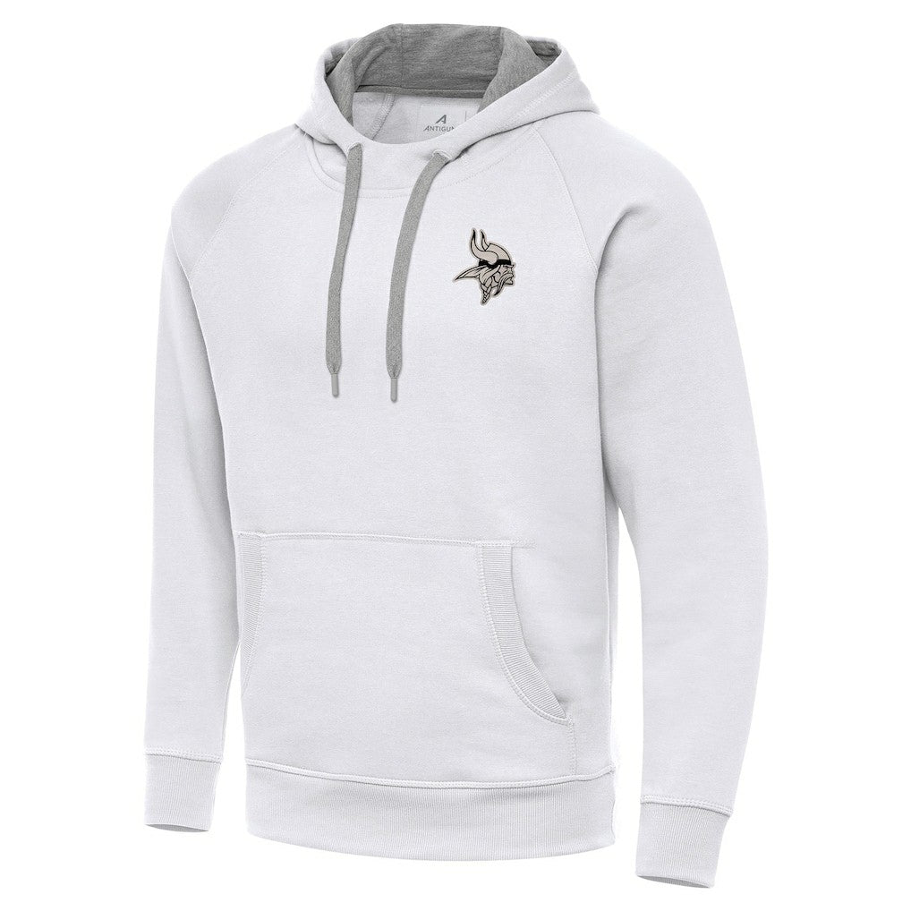 Minnesota Vikings  Antigua Brushed Carbon Victory Pullover Hoodie