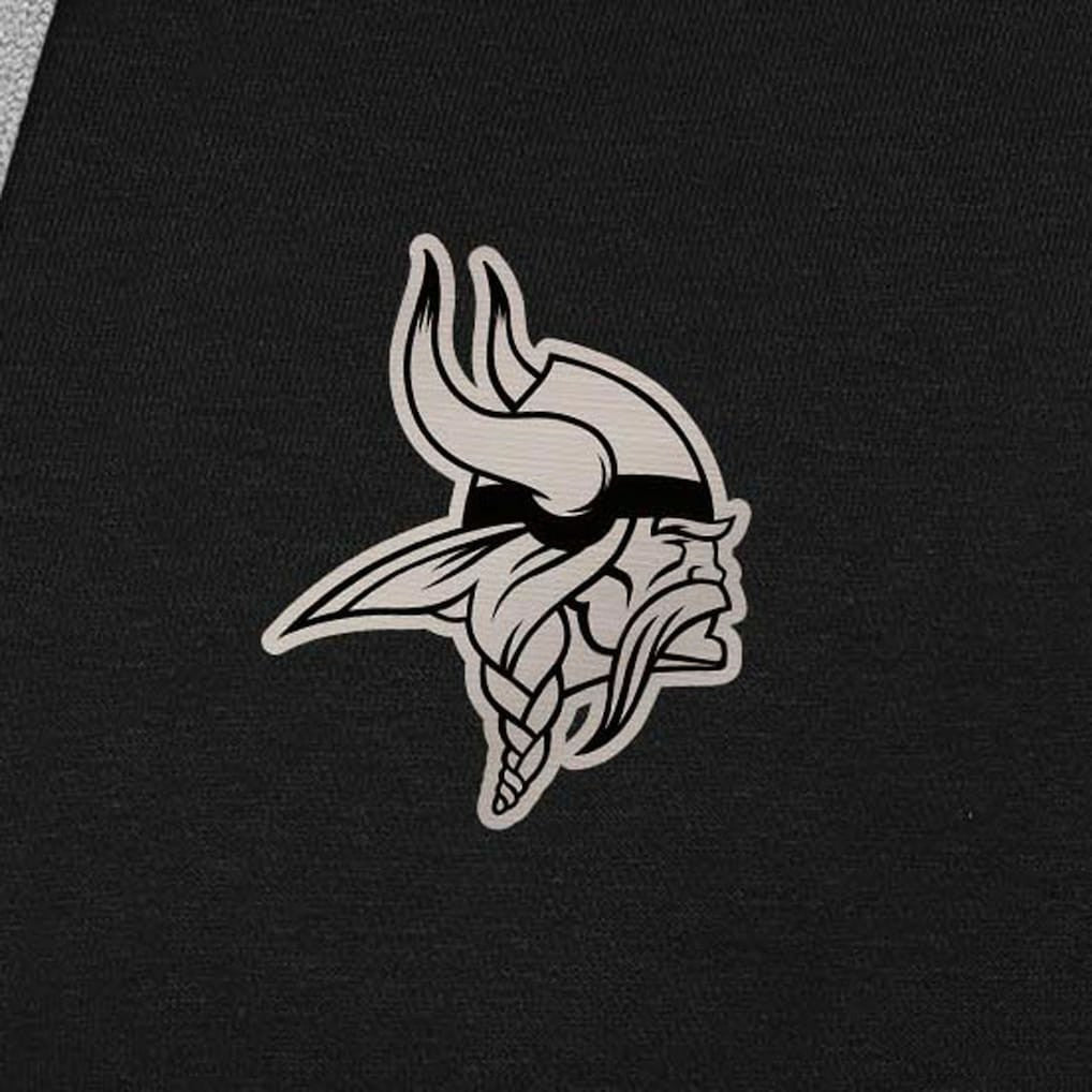 Minnesota Vikings  Antigua Brushed Carbon Victory Pullover Hoodie